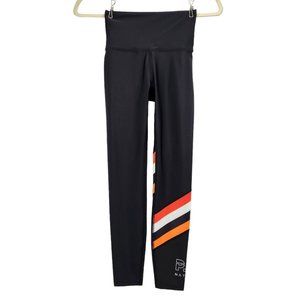 NWT PE Nation Legacy Recycled Black Orange Crop Leggings Womens XS